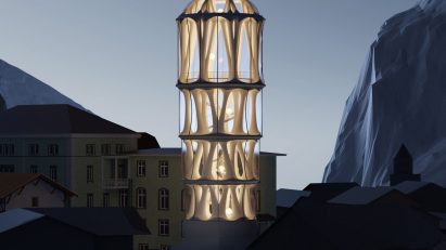 Tor Alva 3D-printed tower by Benjamin Dillenburger, Michael Hansmeyer and ETH Zurich