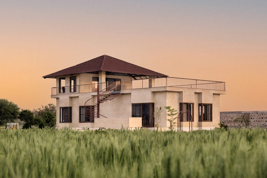 Exterior of Stone House by Sketch Design Studio