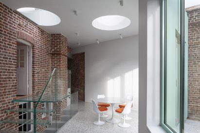 Extended interior and sky lights at The Saddlery by Studio Octopi in London