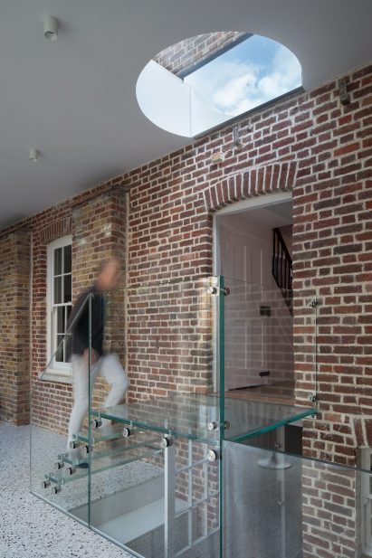 Glass stairs at The Saddlery by Studio Octopi in London