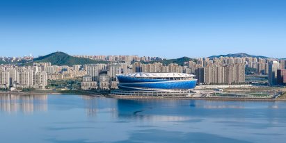 Suoyuwan Barracuda Bay Stadium in Dalian Bay by BDP Pattern