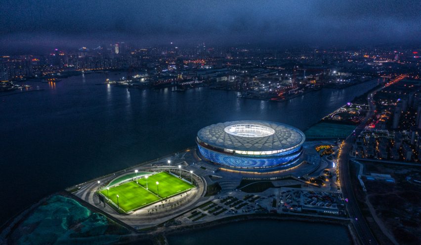 Football stadium and sports pitch by BDP Pattern