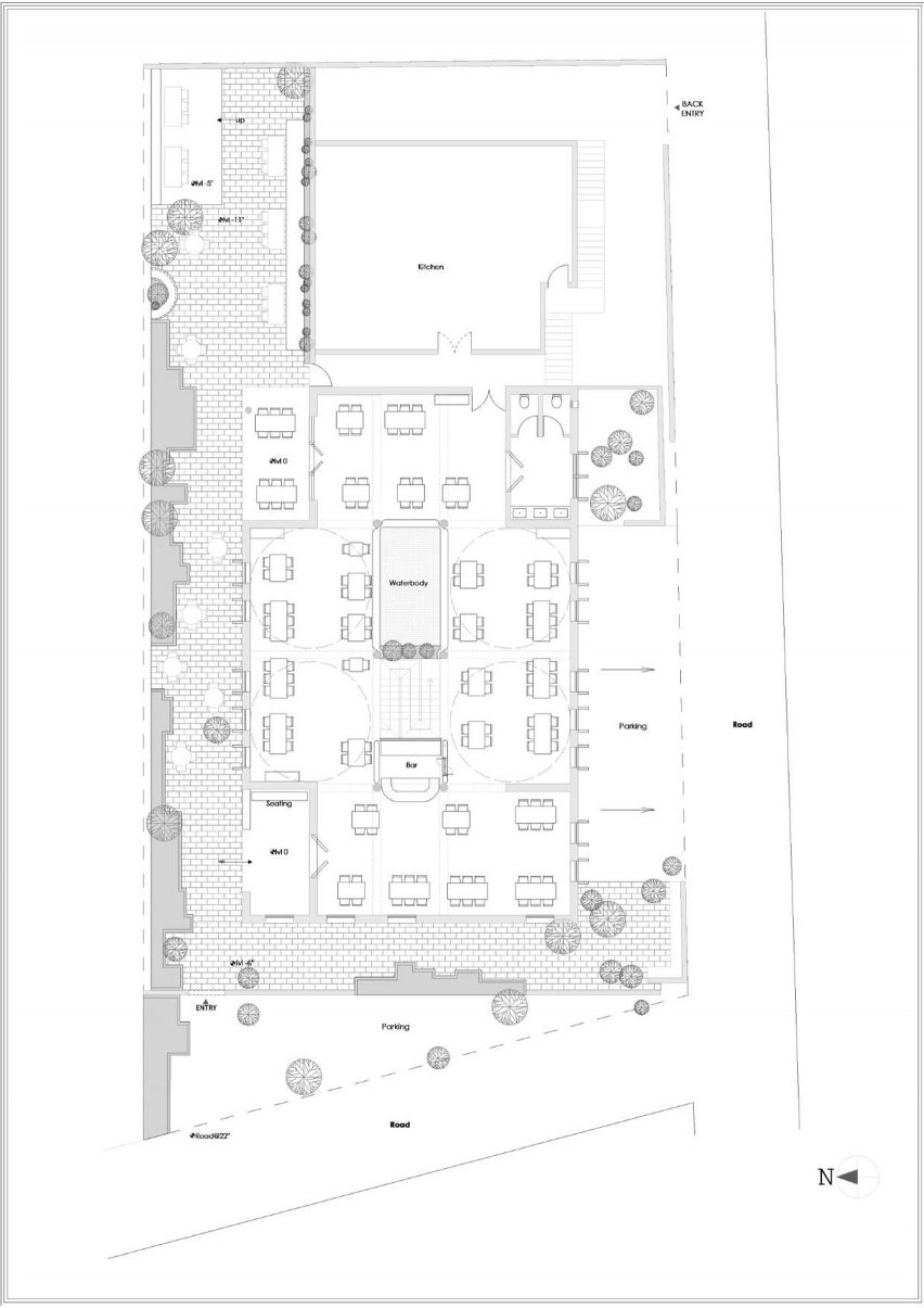 Ground floor plan of Telugu Medium by Sona Reddy Studio