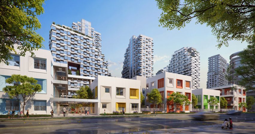 MVRDV residential buildings in Shenzhen
