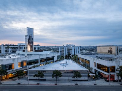 Zoomed out view of The Frankie Shop building in LA