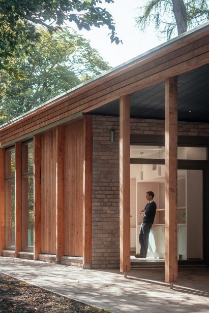 Close up of The Harmeny Learning Hub exterior