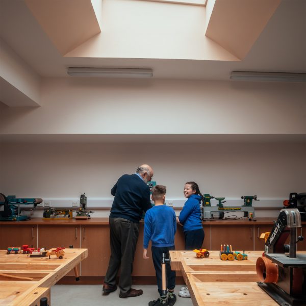 Classroom interior at The Harmeny Learning Hub in Scotland