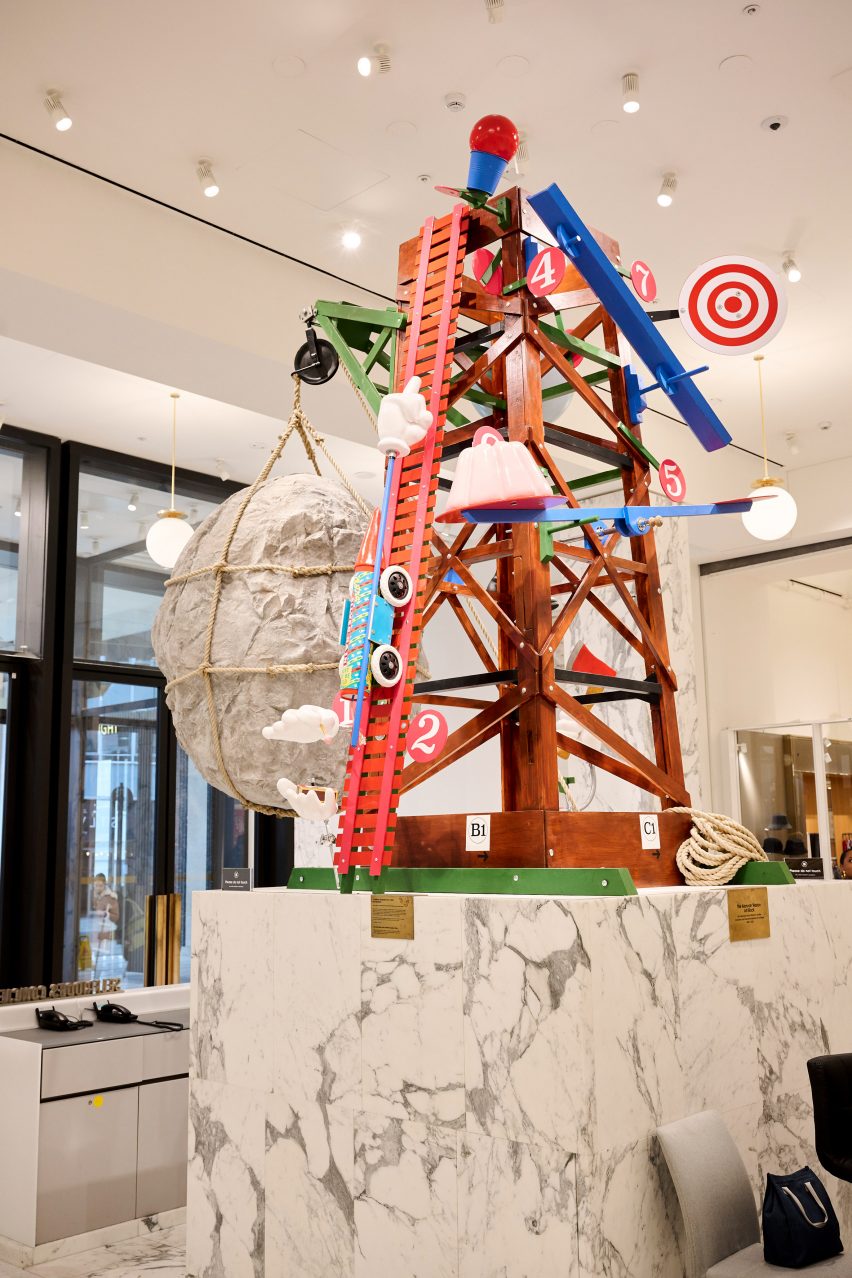 Second slapstick generator artwork at Selfridges