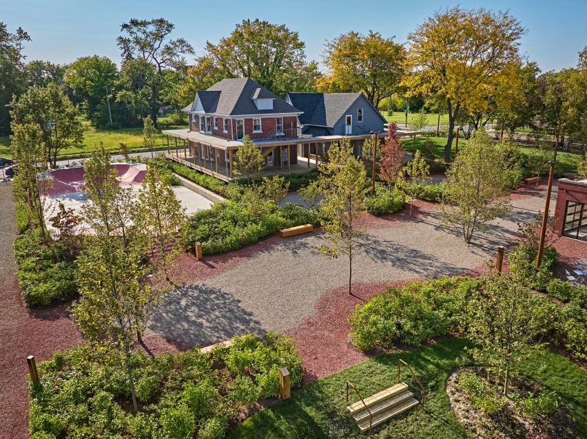 House surrounded by trees