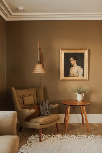 Seating area of Tigh Na Coille cottage