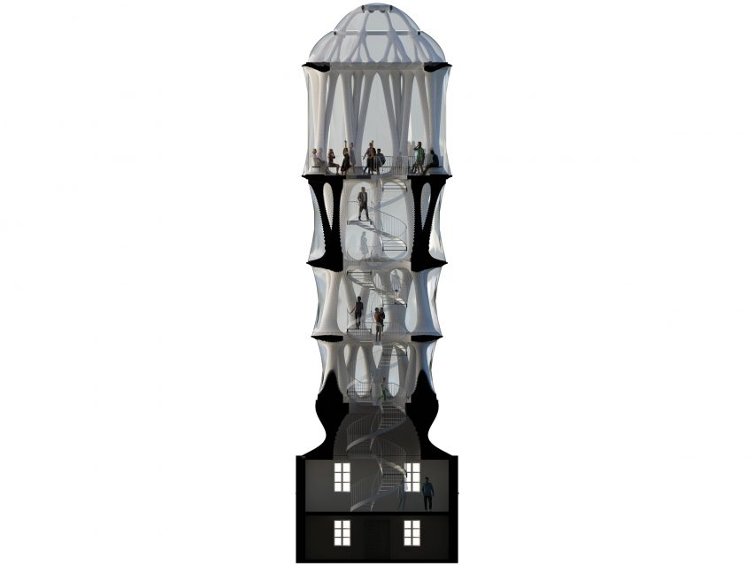 Section of the Tor Alva tower