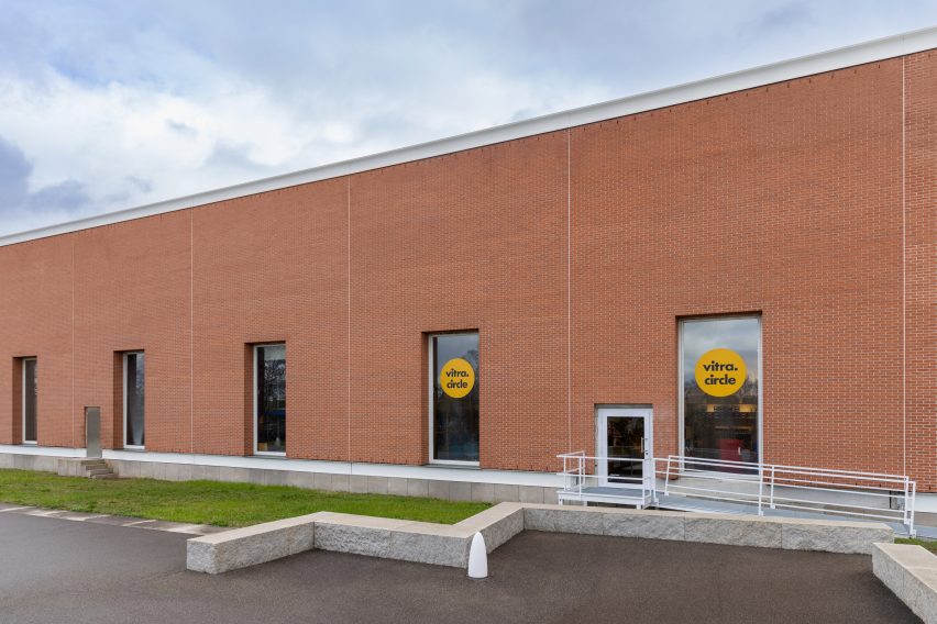 Alvaro Siza designed Factory at the Vitra Campus which has been partially converted to accommodate the new Vitra Circle Store