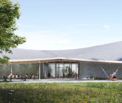 Museum with wavy roof