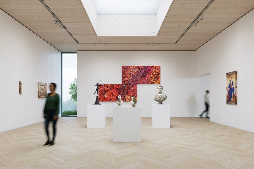 Room with skylight