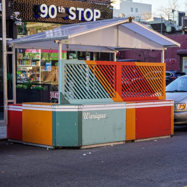Colourful dining pavilion