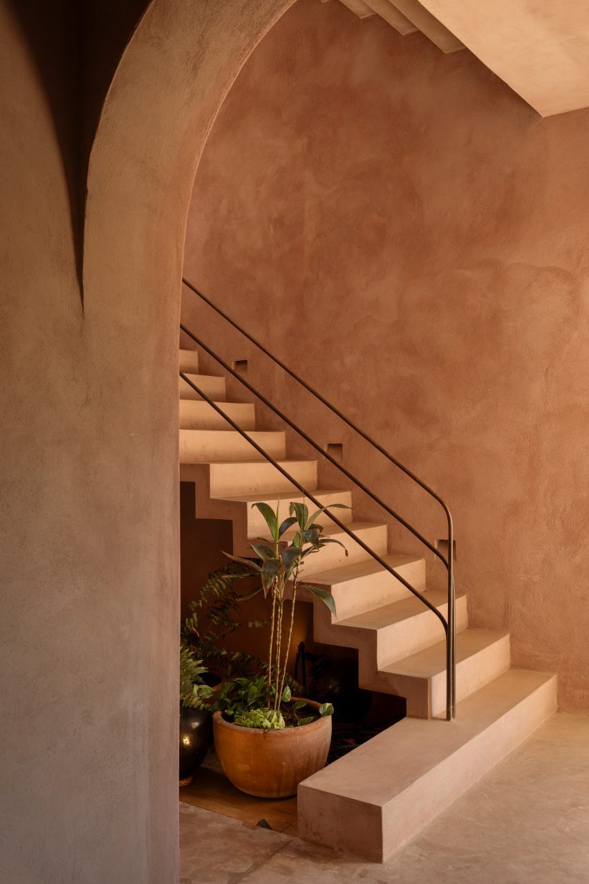 Pink staircase