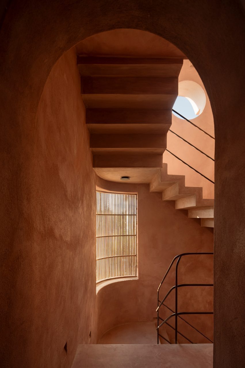 Pink staircase