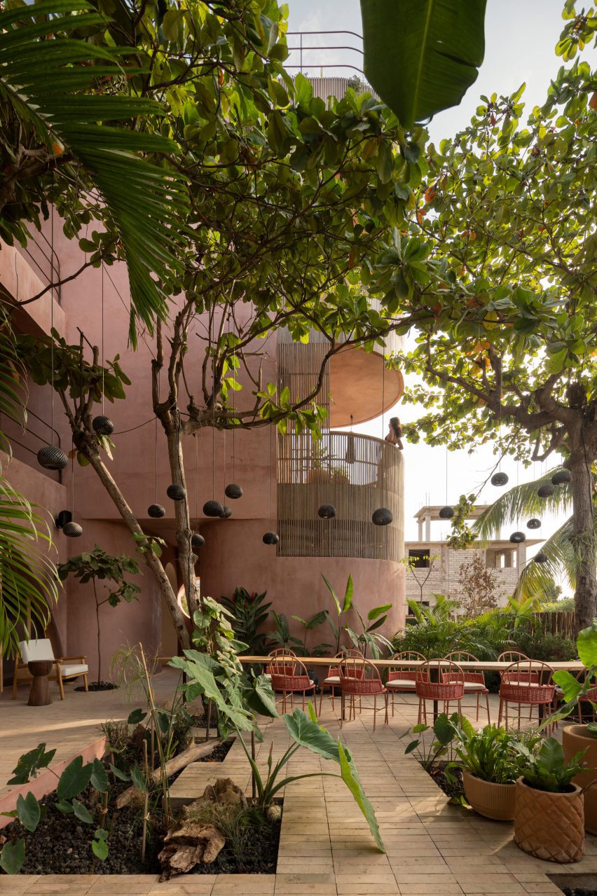 Curved patios