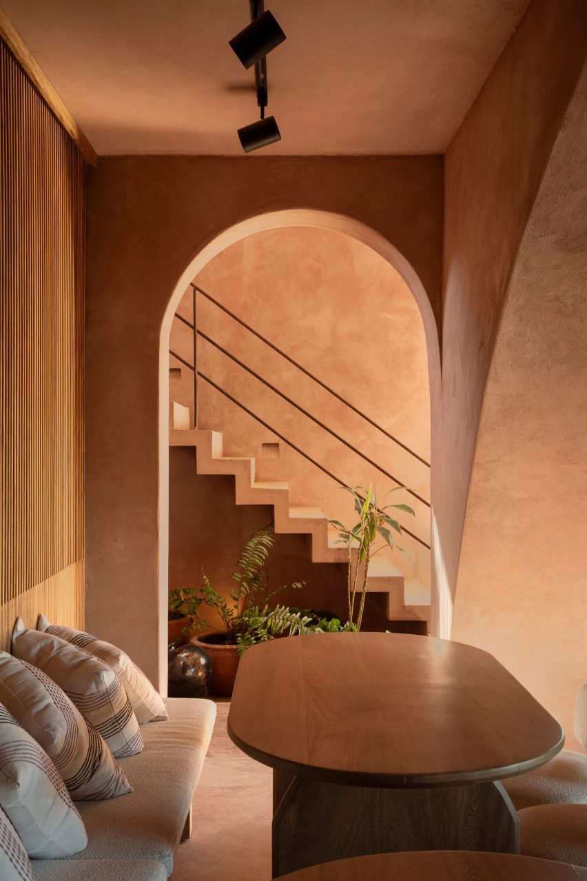 Archway and staircase