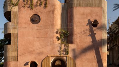 Pink hotel in Mexico