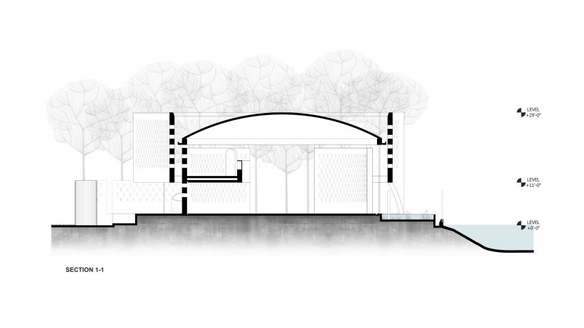 Section of Zebun Nessa Mosque by Studio Morphogenesis