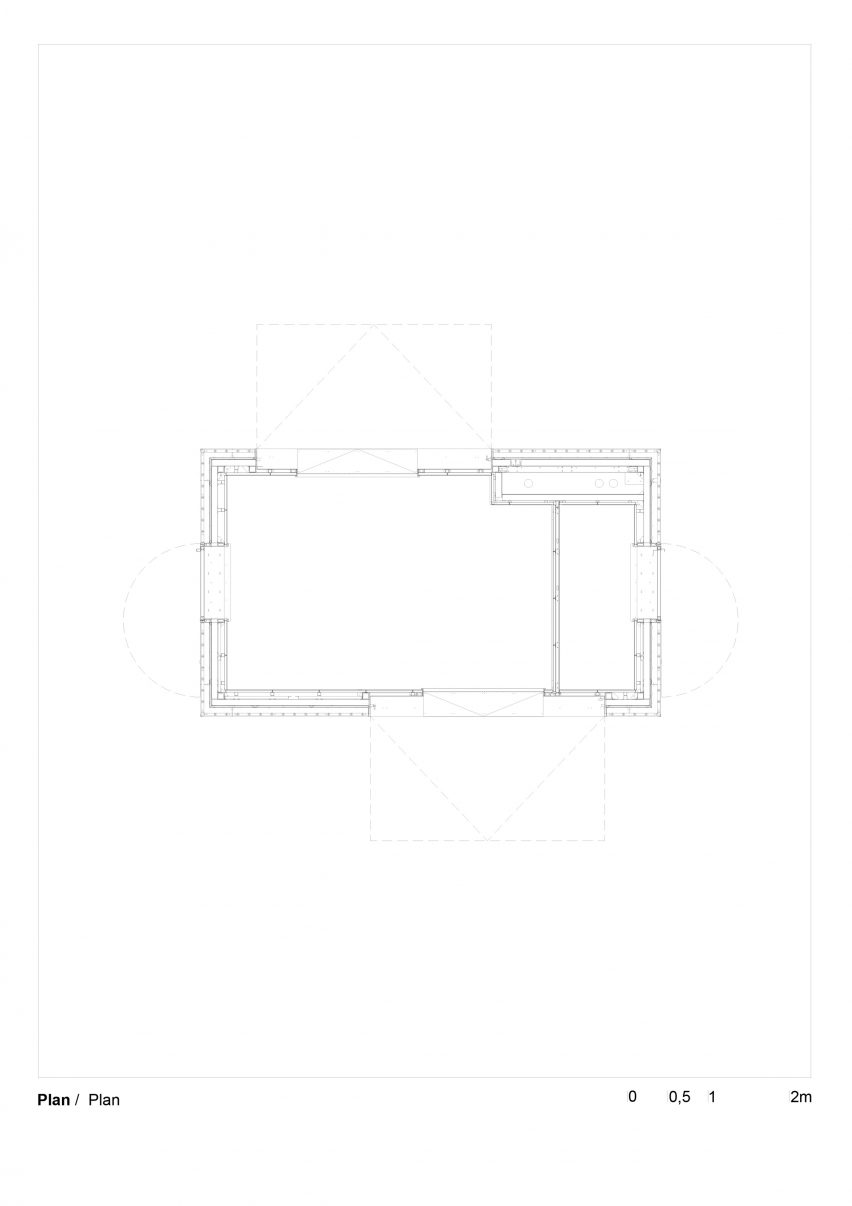 Ground floor plan of 7 Kiosks in Cannes by Heams & Michel Architectes