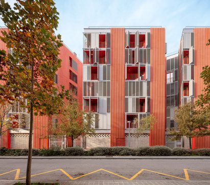 Concrete-clad housing block by MIAS and Coll-Leclerc Architects