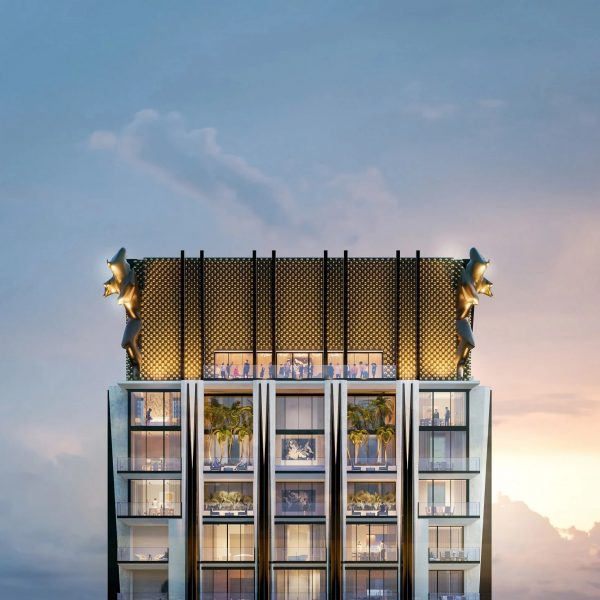 Dolce Gabbana supertall skyscraper facade Miami