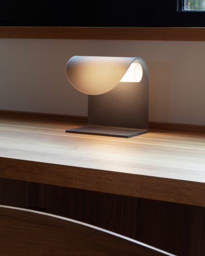 Lamp on desk