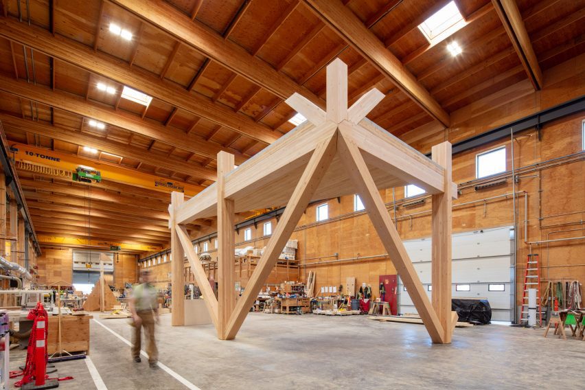 BIG KU mass timber cube
