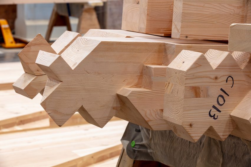 BIG KU mass timber cube