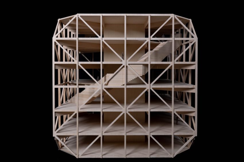 BIG KU mass timber cube