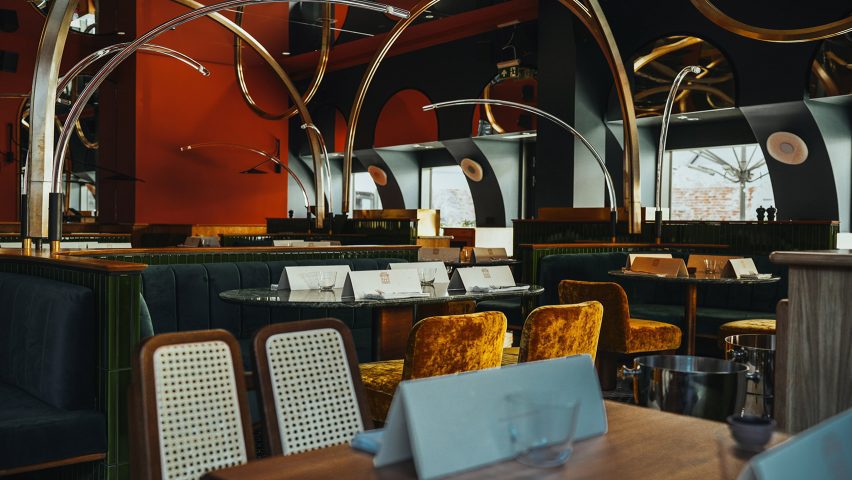 Indoor dining area of Daroco Soho restaurant