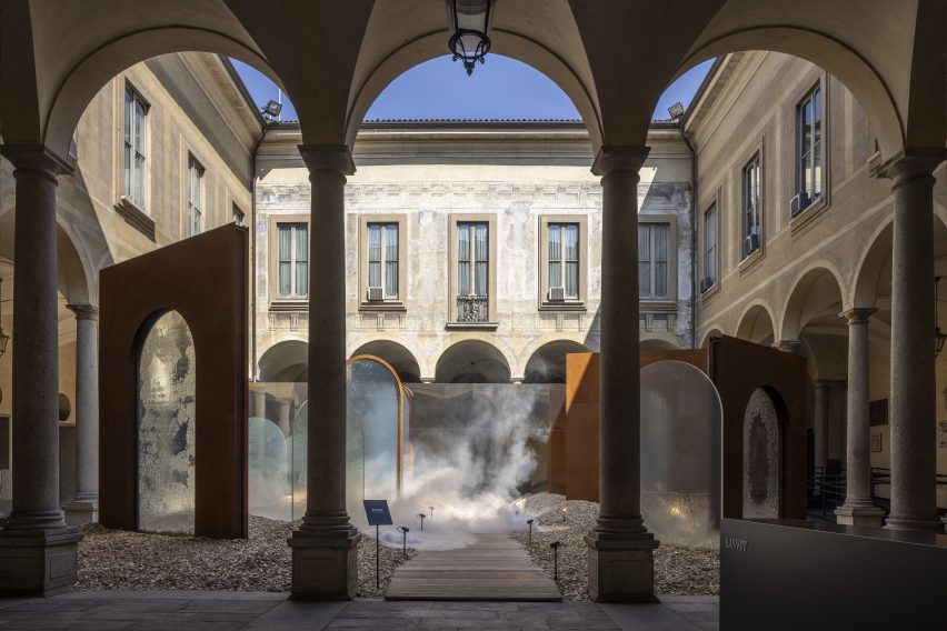 Lasvit showcases glass-making techniques in Milan design week installation