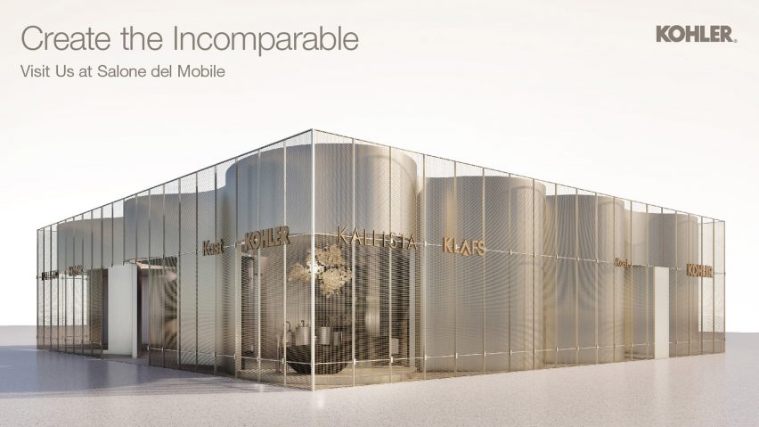 Graphic of metal structure with Kohler branding