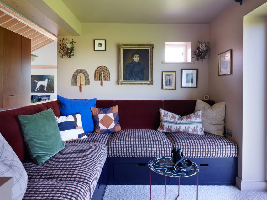 Interior of farmyard holiday home