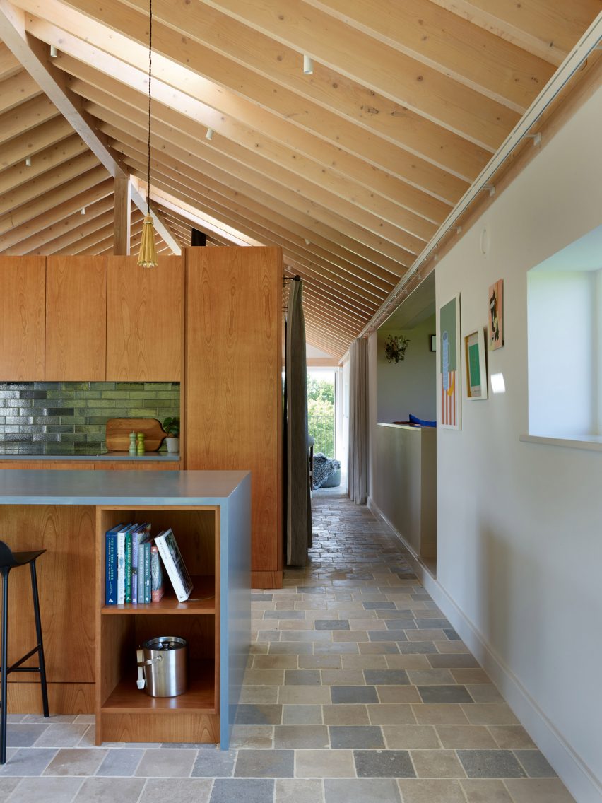 Interior of farmyard holiday home