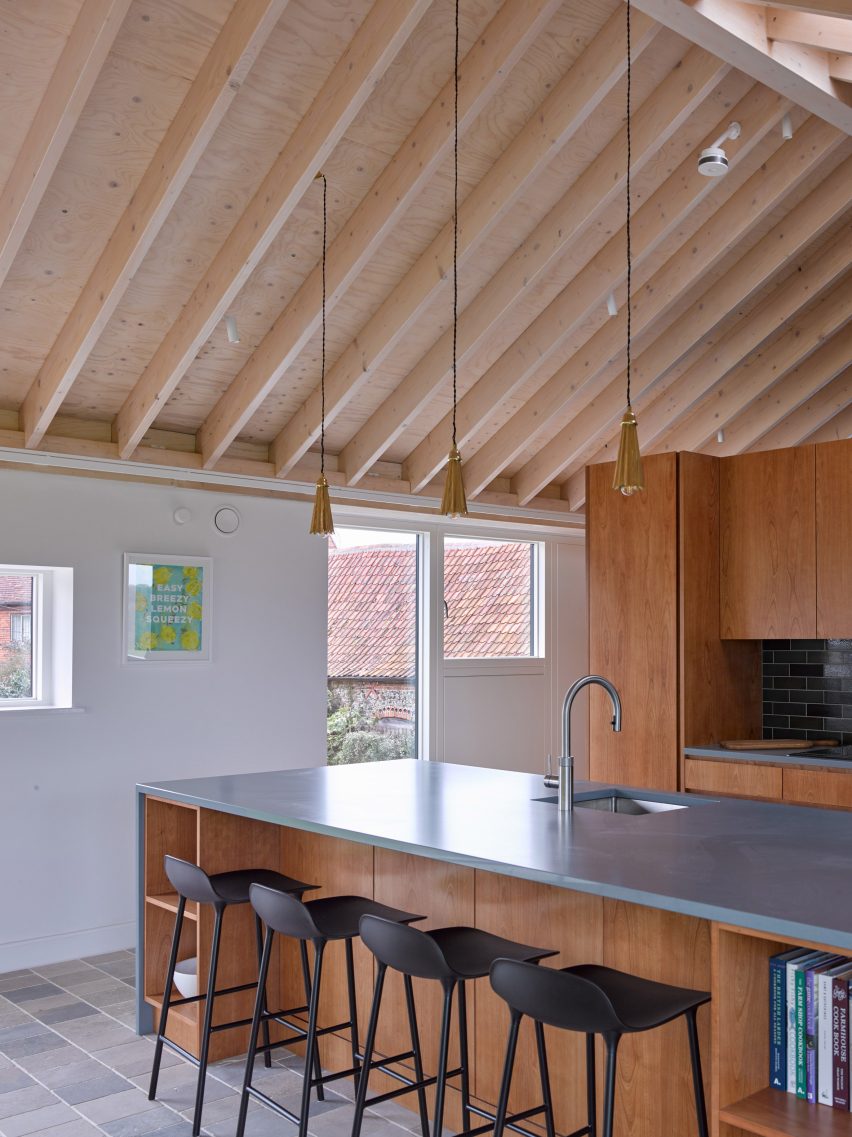 Interior of farmyard holiday home
