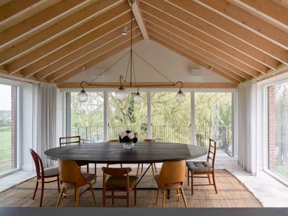 Interior of farmyard holiday home