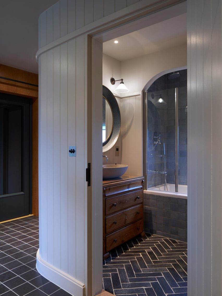 Interior of farmyard holiday home