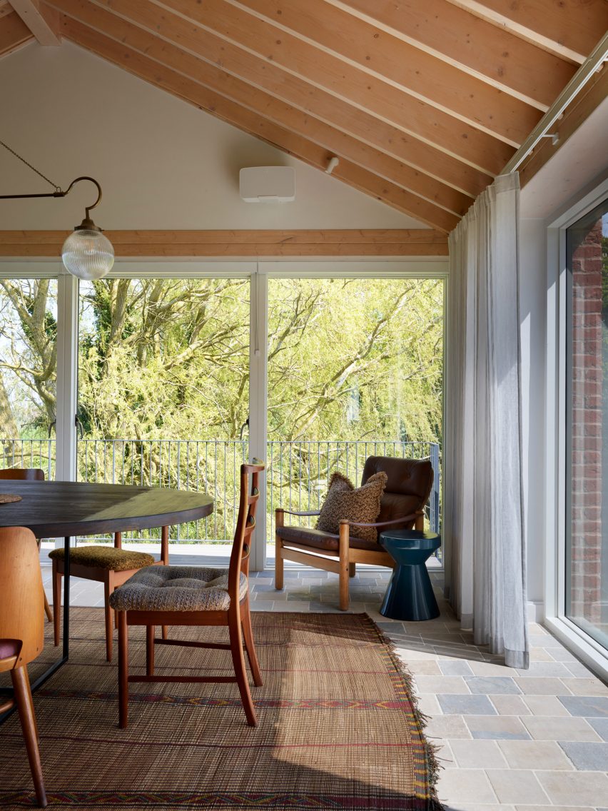 Interior of farmyard holiday home