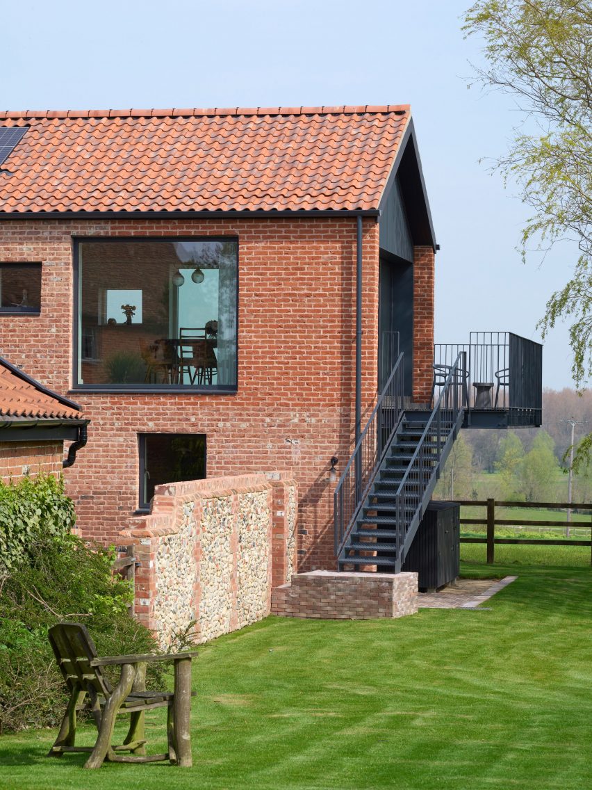 Exterior of farmyard holiday home