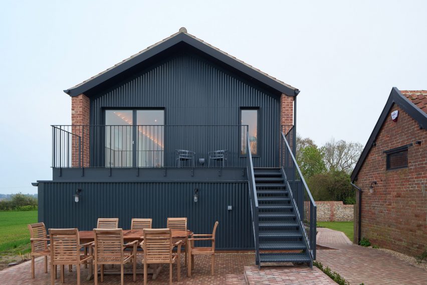 Exterior of farmyard holiday home