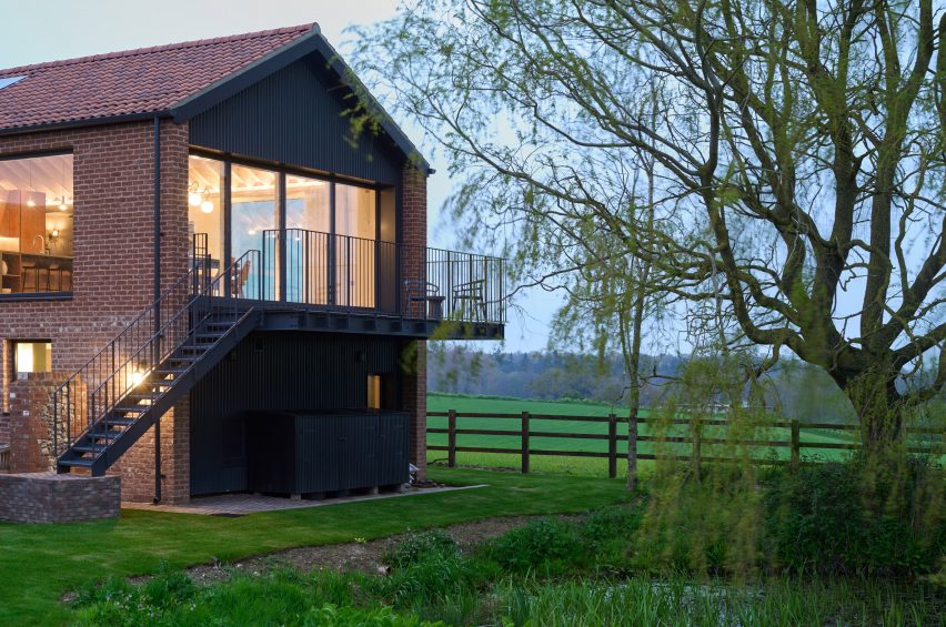 Exterior of farmyard holiday home