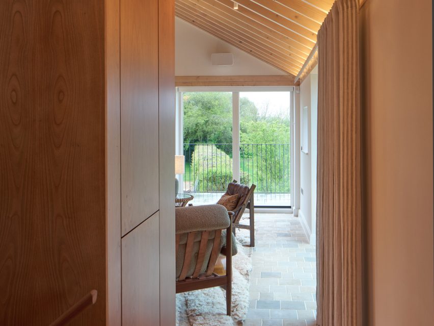Interior of farmyard holiday home