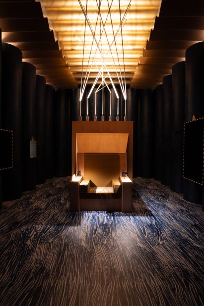 Chair inside room created by David Lynch