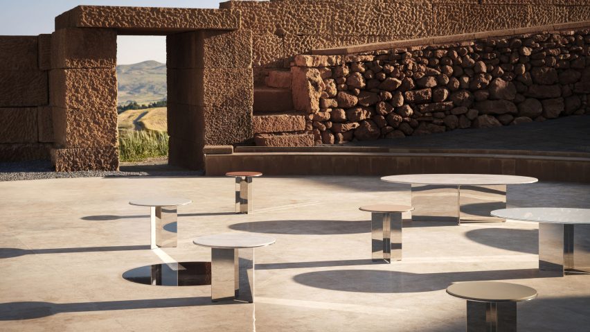 Andromeda coffee tables by LSM for UniFor