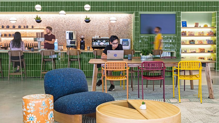 Colourful office interior