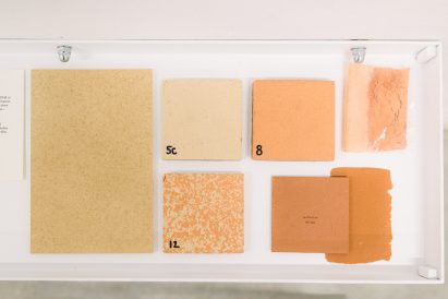 Material samples by Christien Meindertsma