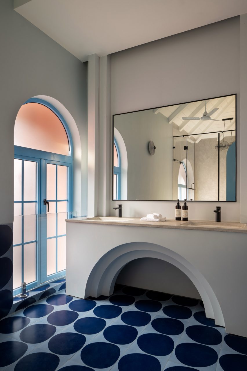 Bathroom in a holiday home in India